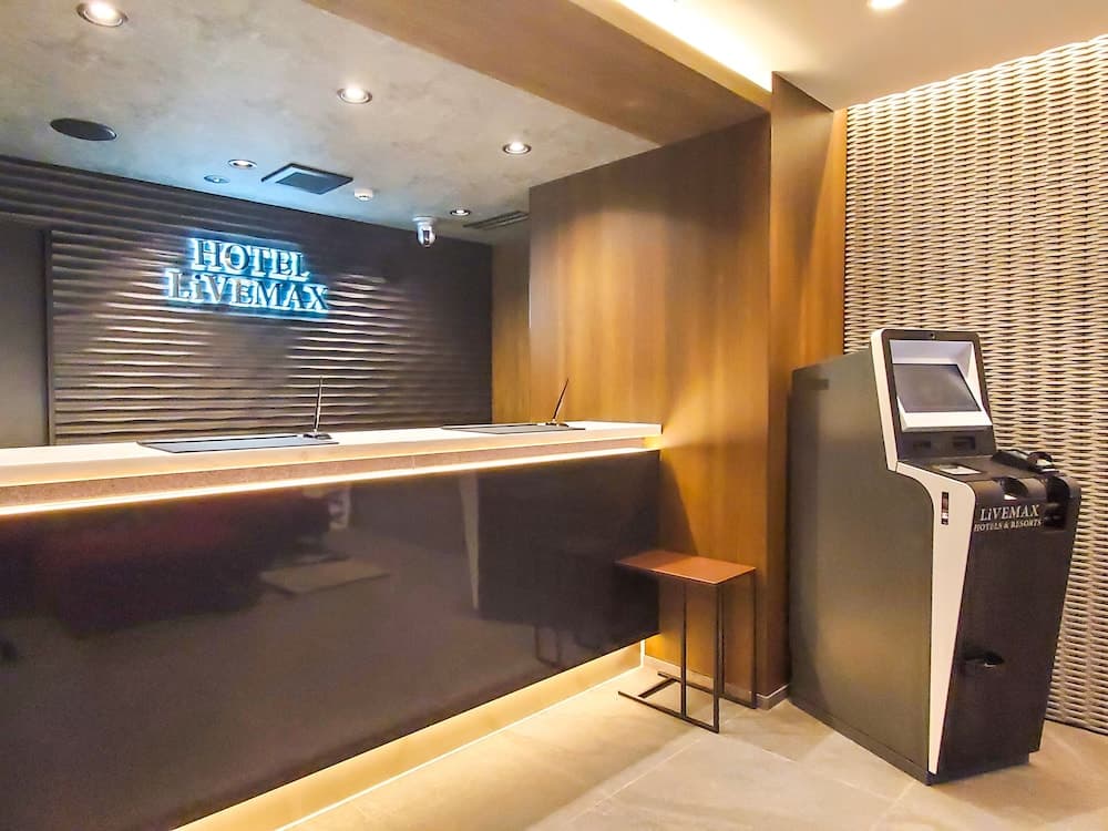 HOTEL LiVEMAX 다치카와 역매 리셉션 사진 3