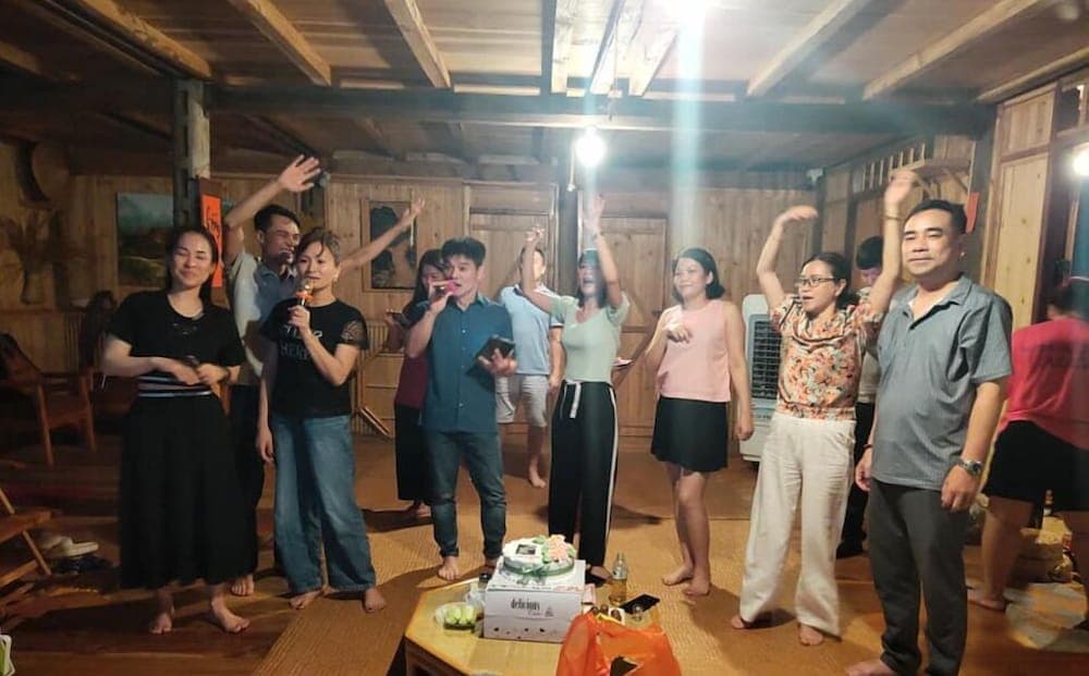 Homestay Kha Ban 거실 공간 사진 3